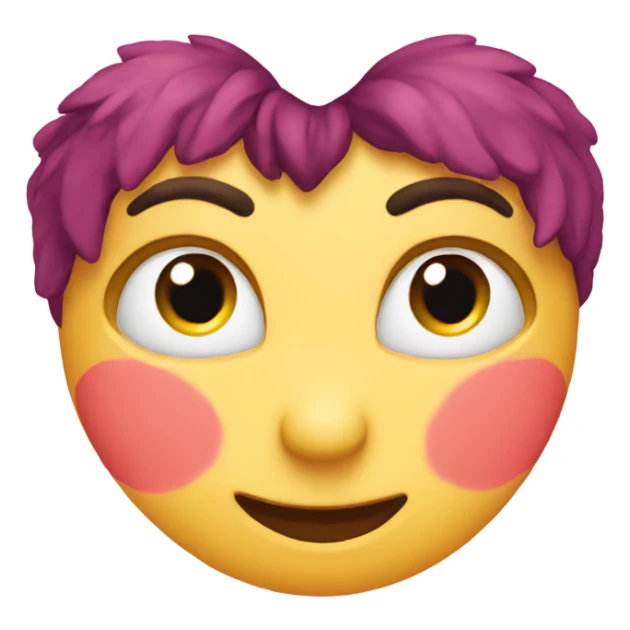 Love heart eyes with love heart halo sticker