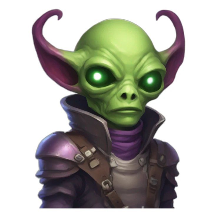 alien demon scifi roguelike rpg style inspired by slay thee spire sticker