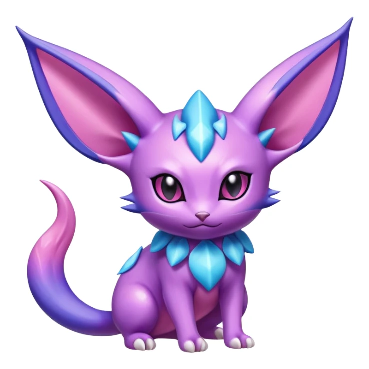 Shiny Exotic Espeon-Skitty-Nidorino-Hybrid-Creature sticker