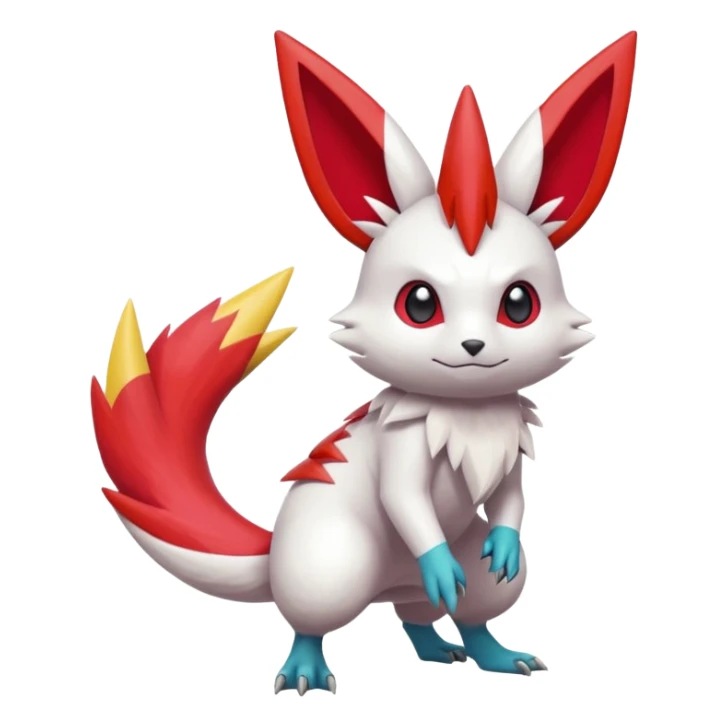 Victini-Pichu-Zangoose-Fakémon-hybrid-creature (full body)  sticker