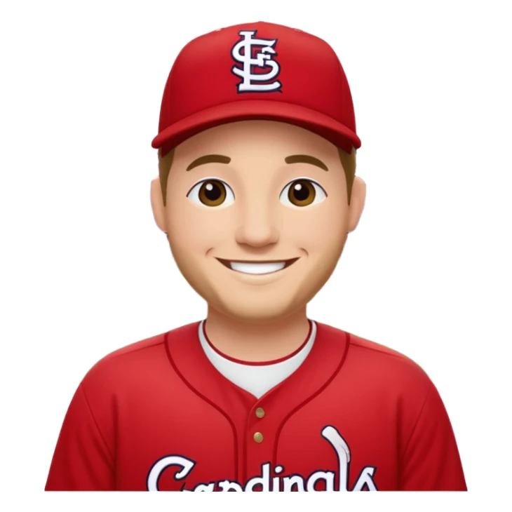 St Louis Cardinals fan watching a game at Busch Stadium  sticker