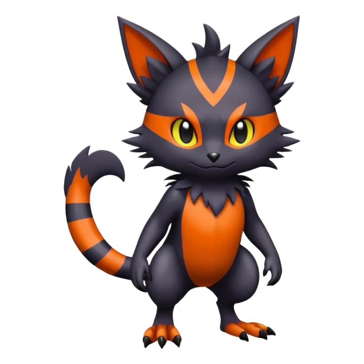 Noibat-Litten-Fakémon-hybrid-creature (full body)  sticker