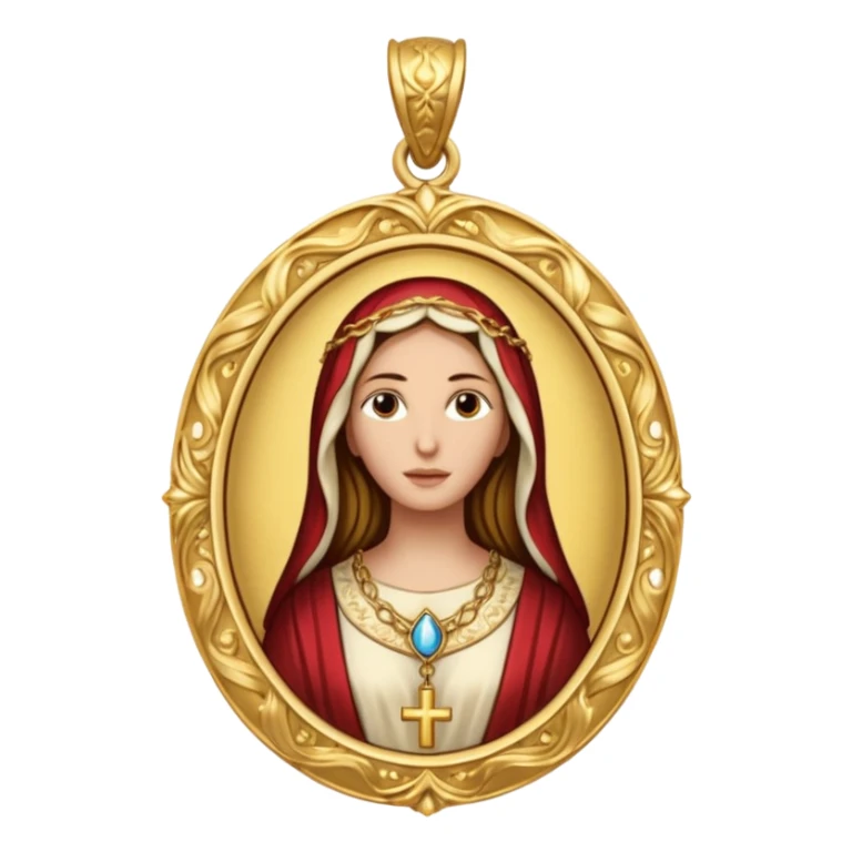 Mary Magdalene pendant solid gold sticker