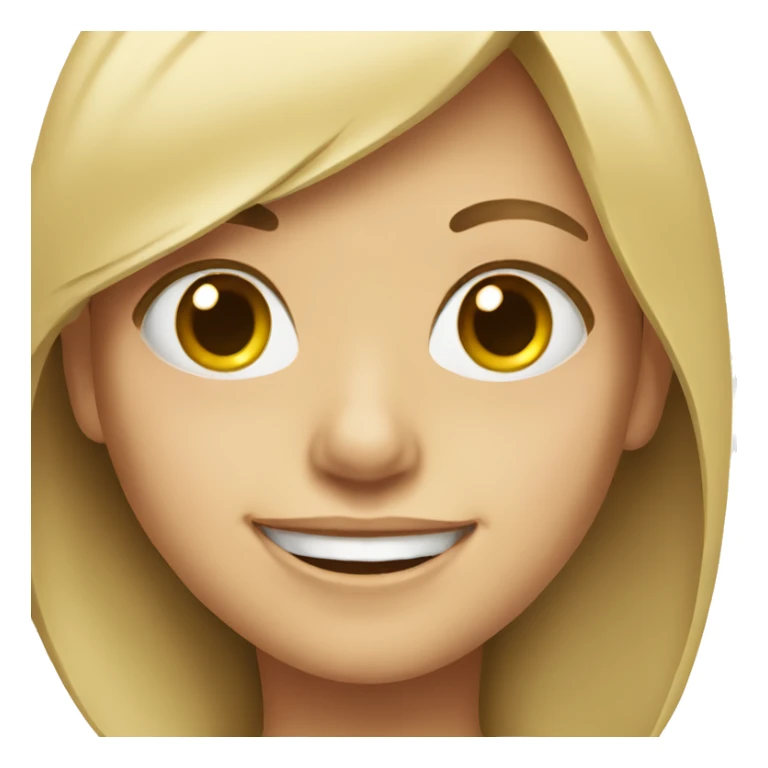 portrait of a girl smiling  sticker