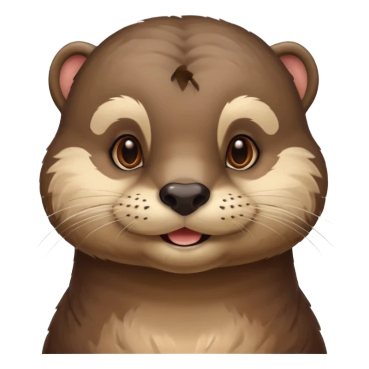 a flirty italian male otter smirking sticker