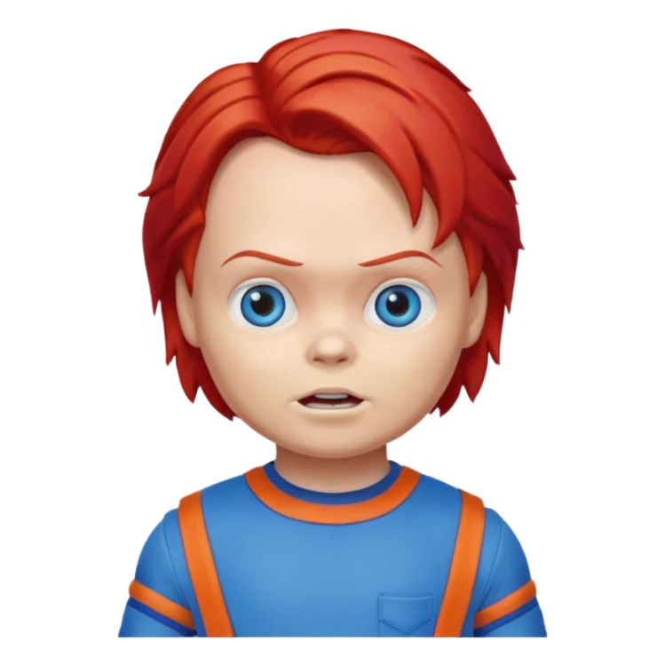 Un emojin de chuky sticker