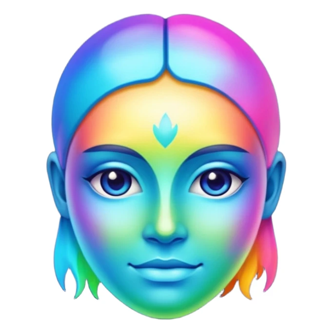 Abstract Colorful Ascending Divine La Creatura Avatar   sticker