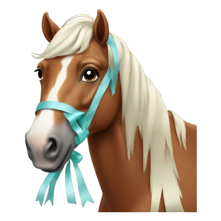 Horse With ribbon  sticker