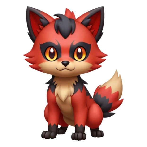 Litten-Zorua-hybrid full body sticker