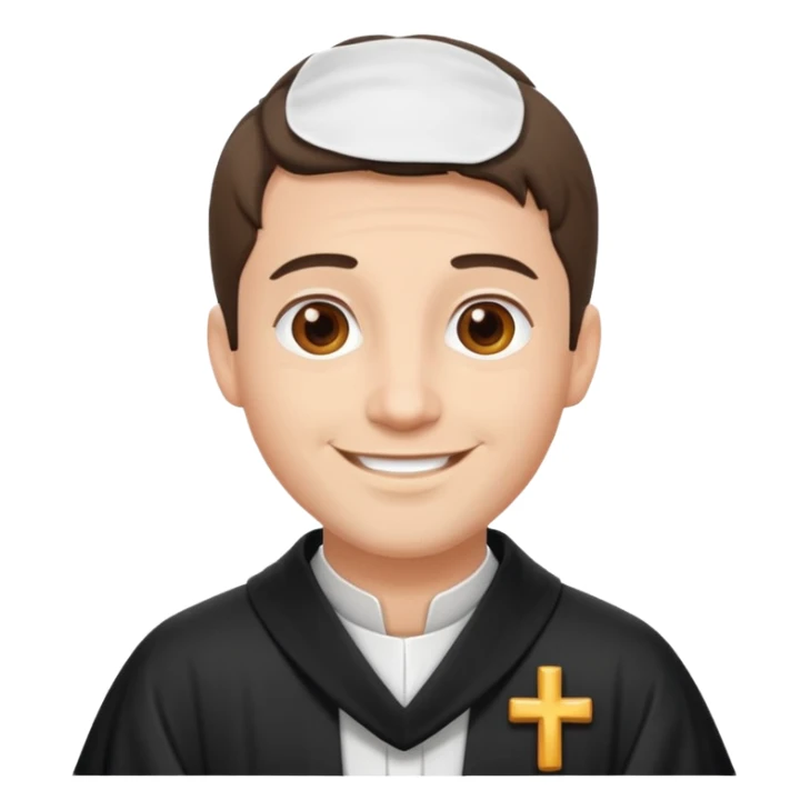 The priest presiding over the wedding sticker