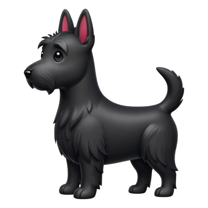 Scottie dog emoji sticker