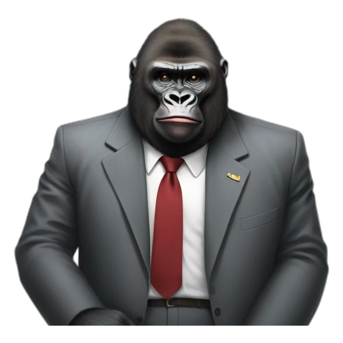 Gorilla meeting Kim yong un sticker