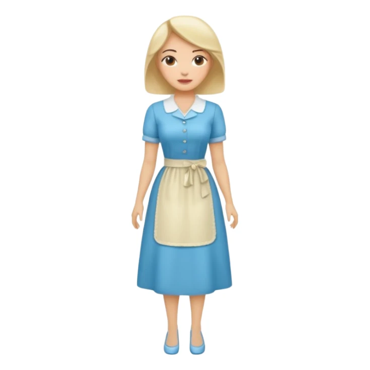 ligth woman housewife clothes full body  sticker