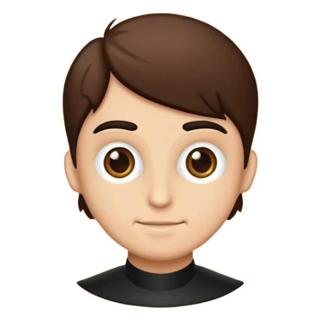 Kat saçlı gözlüklü siyah saçlı bir kiz sticker