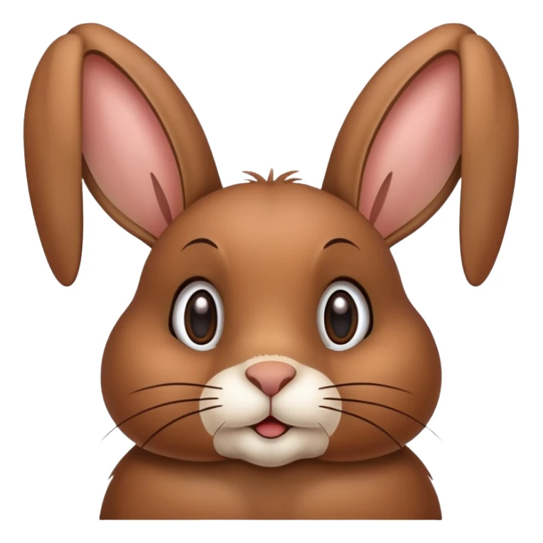 brown rabbit with floppy ears and the inscription RITA on the bottom sticker