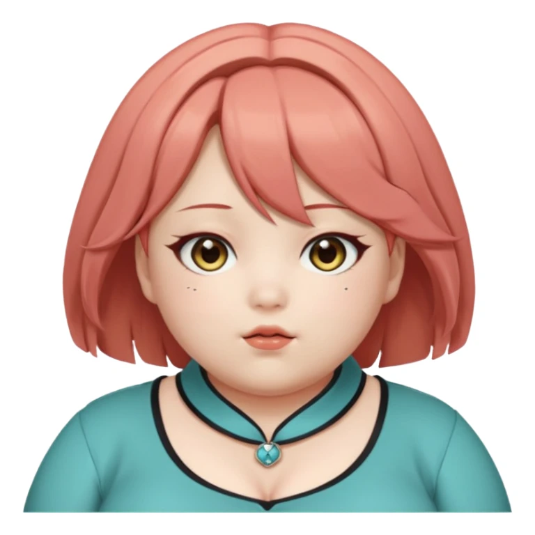 fat kasane teto from vocaloid OBESE sticker