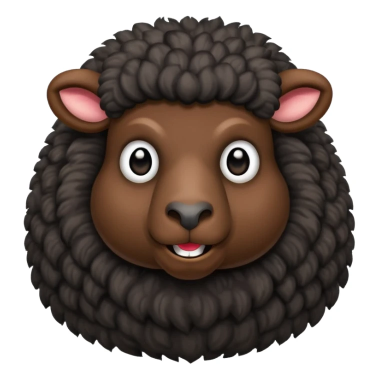 angery black sheep saying fuck you sticker