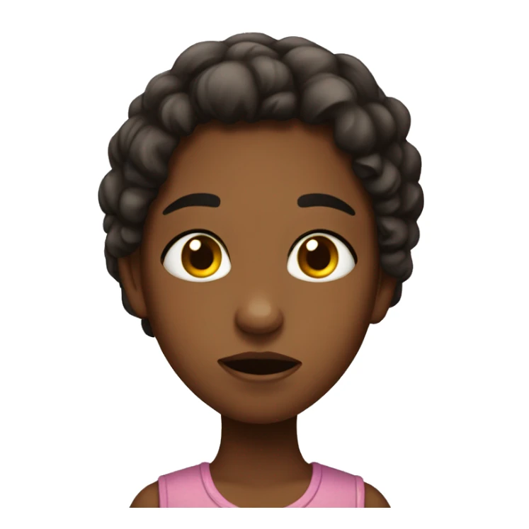 Embarrased brúñete Girl sticker