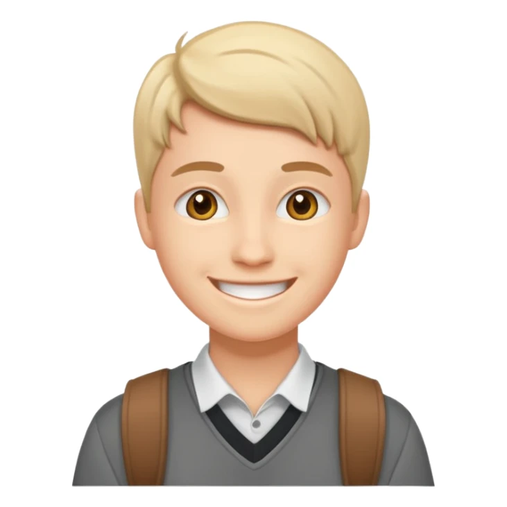 

:a happy confident student after IELTS, study abroad, UK, smile face

Style: emoji, clean, simple, white background. sticker