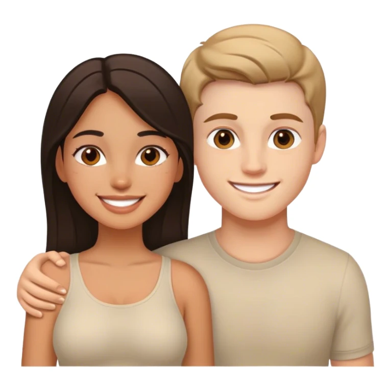 latina girl with white boy sticker