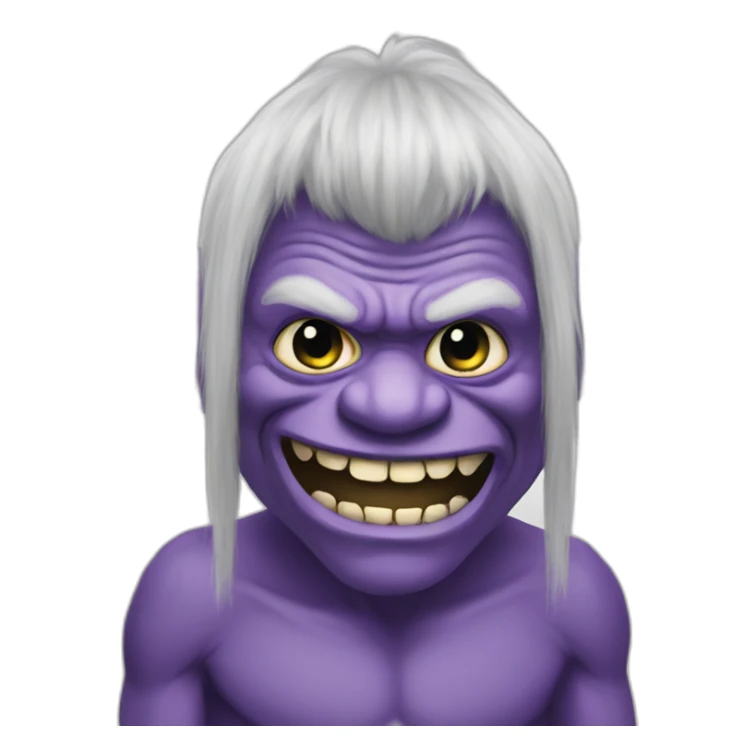 Purple troll sticker