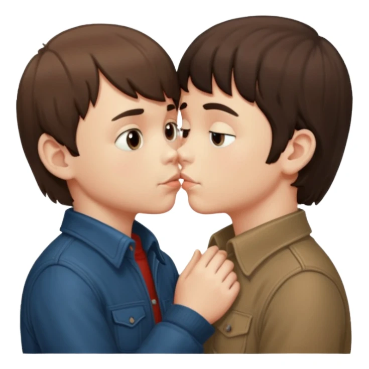will byers and mike wheeler kissing sticker