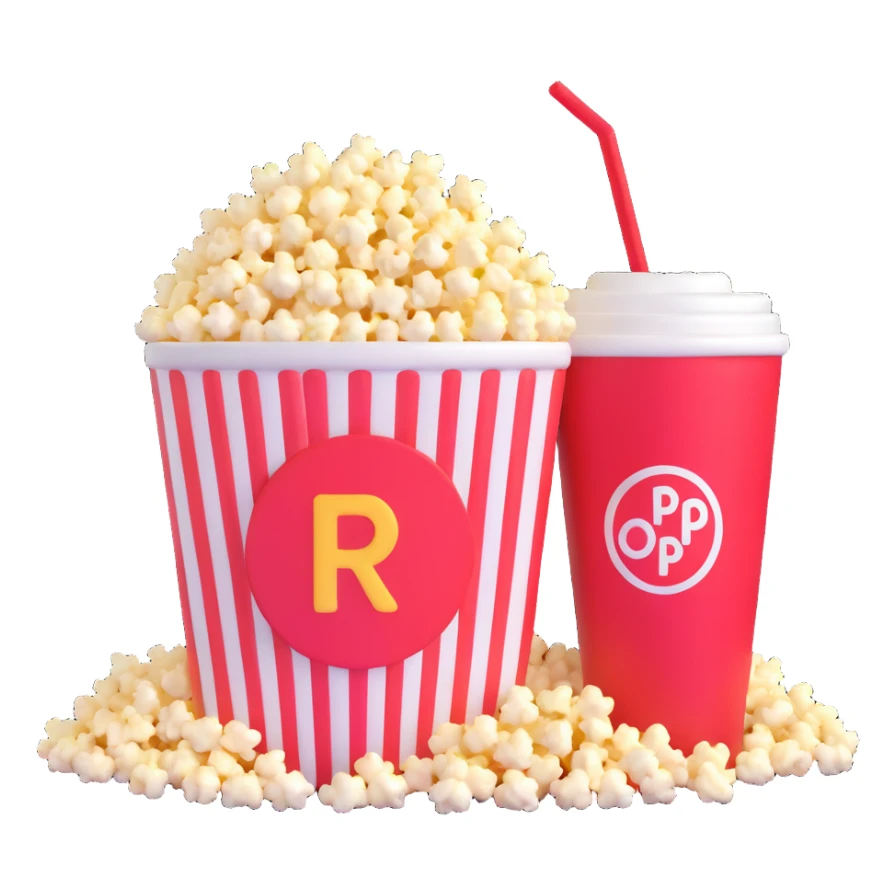 popcorn and soda sticker