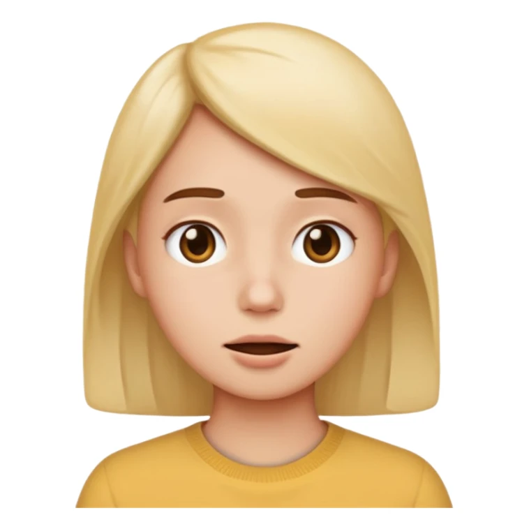 Fantasy human portrait emoji, visible cold breath effect near mouth, winter atmosphere, calm expression, minimal visual effect, clean readable emoji style, male/female variant
 sticker