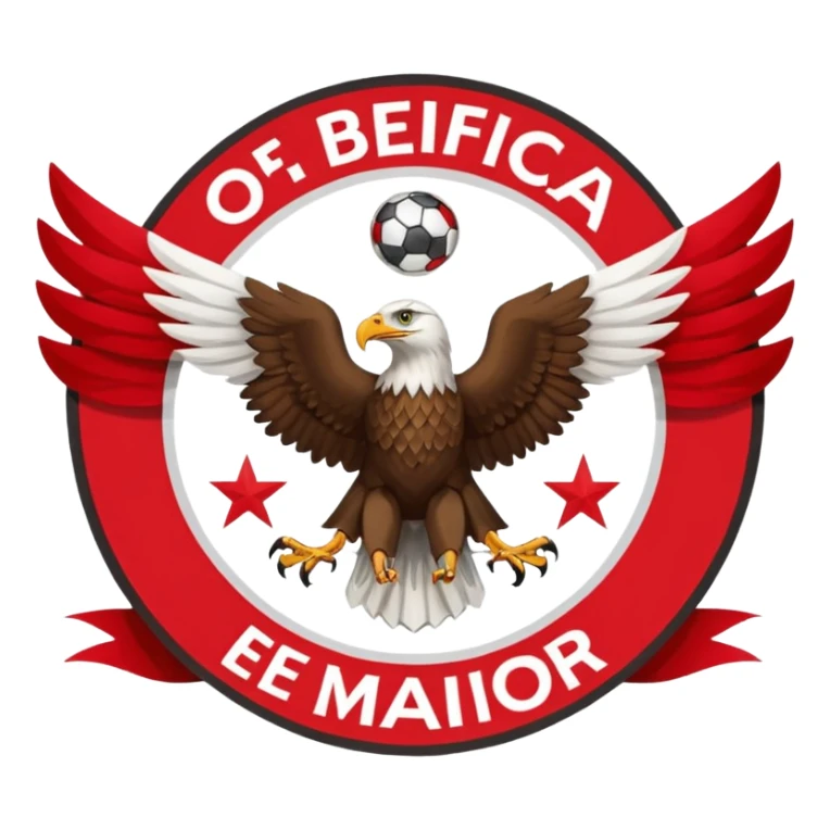um banner a dizer "O Benfica é o maior", algures com o simbolo do Benfica: a águia sticker