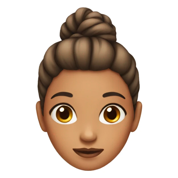 Girl with a bun sticker
