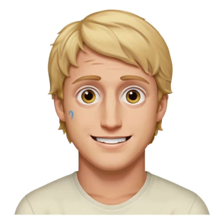 Logan Paul with Dead eyes smile sticker