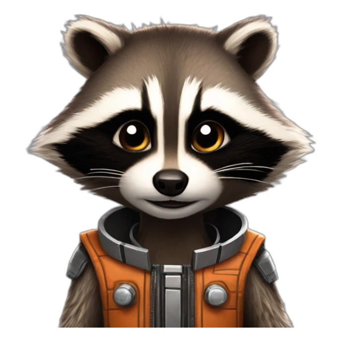 Rocket racoon gardians of galaxies sticker