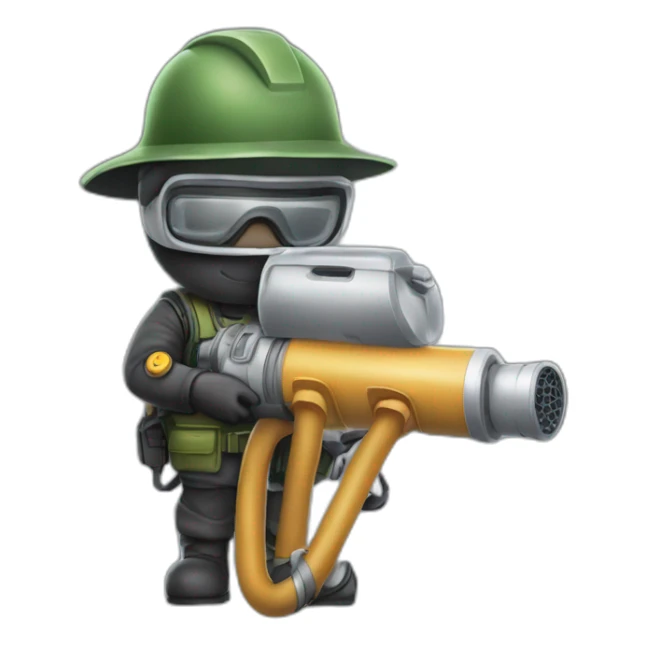 Chasseur de fantôme avec aspirateur sticker