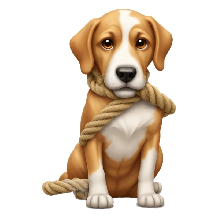 Dog rope  sticker