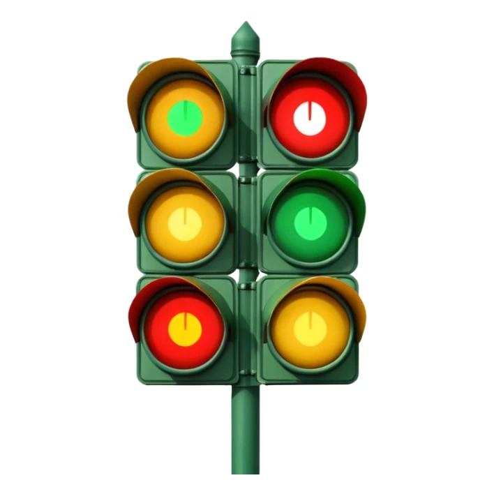 mac os icon rotation retro traffic signal directions sticker