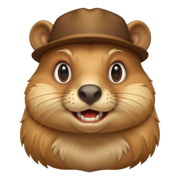 Female beaver buck teeth and blonde hair sticker