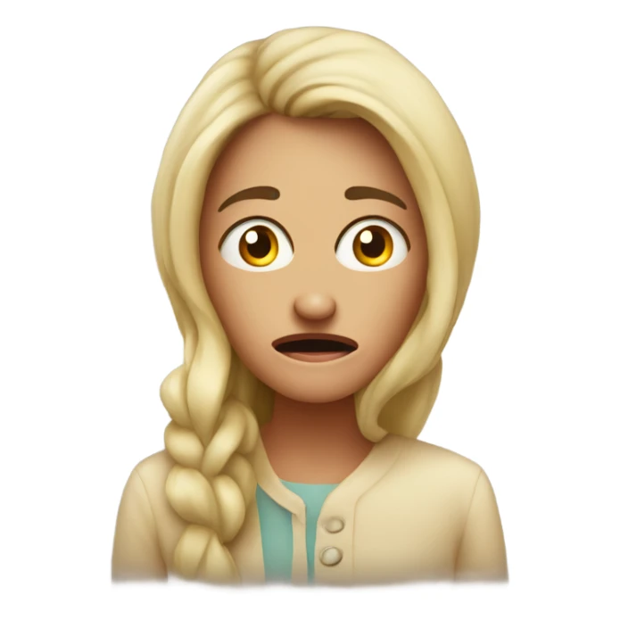 scared wife afraid of being cheated on sticker