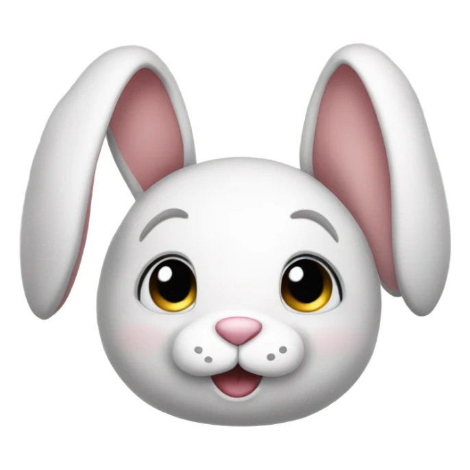 Jelly cat stuffed animal bunny sticker