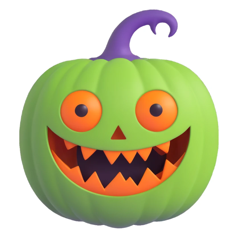 the Halloween monster ball sticker