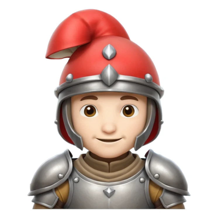 mushroom knight portrait, head and shoulders only, mushroom cap helmet, tiny armor collar, heroic smile, fantasy vibe, 3D cartoon, mobile game icon style, clean background, no text, no watermark
 
 sticker