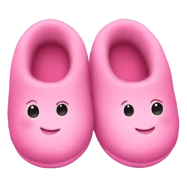 a pair of pink baby slippers sticker