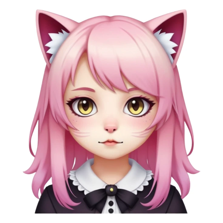 Gorgeous Edgy Kawaii Lolita Gradient Beautiful Anime Emo CatLady sticker