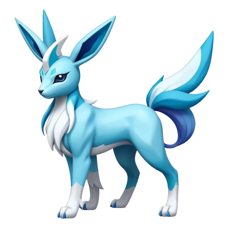  Cobalion-Suicune-Glaceon-fakemon (full body) sticker