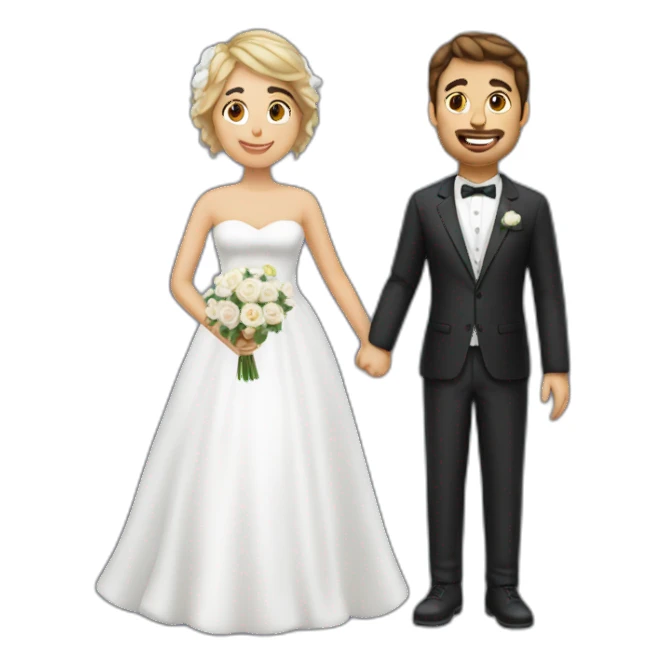 Italian women and white get getting married sticker