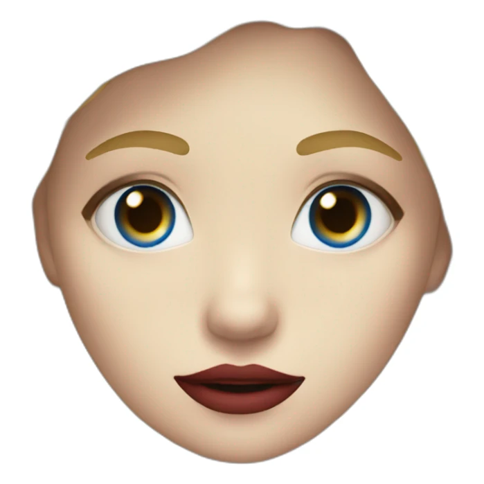 Blonde girl with blue eyes and crown as a vampire sticker