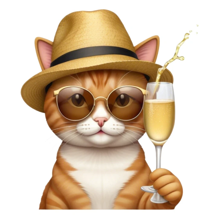 Cat with sunglasses love lm. nm c  sticker