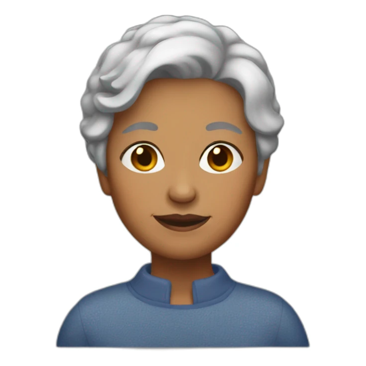 grandmother with short hair sticker