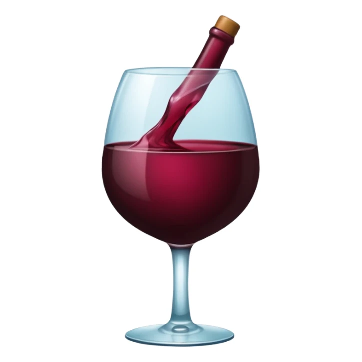 Coração cor bordo, vinho sticker