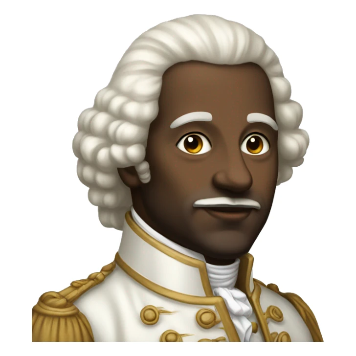 white aristocrat XVIII century sticker