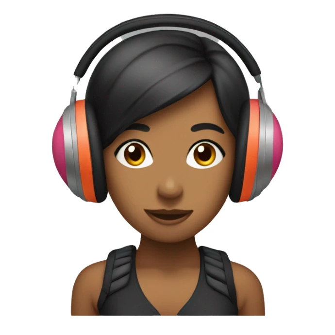 Headphones coquette sticker